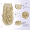 Sofeiyan Clip-In Extensions, 4 Pieces, 40 cm Hair Extensions for