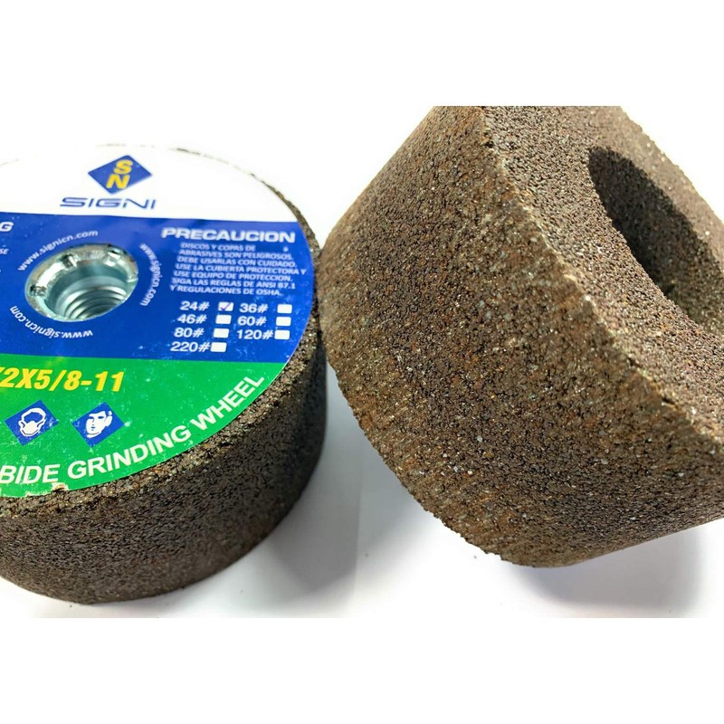 SIGNI 4-Inch Green Grinding Stone with 5/8-11 Thread (24 Grit)