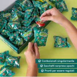 BONNYCO Trottola Bambini Legno Pack 40 Animali Giungla. Trottole Gadget Compleanno Bambini, Mini Giochi Regalini Fine Festa Compleanno. Regalino Fine Festa Dopo Invitati, Pensierini Giochini Scuola