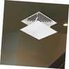 Outanaya 2pcs Wind Deflector Square Ceiling Central Air Conditioning Vent