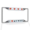 Fastasticdeals Metal Insert License Plate Frame I Love My Wife