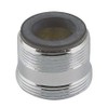 Neoperl 15 3590 5 Faucet Adapter, Extra Long, Solid Brass, Chrome Finish, Male 13/16"-27 Top Threads, Male 55/64"-27 Bottom Threads