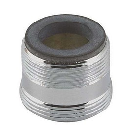 Neoperl 15 3590 5 Faucet Adapter, Extra Long, Solid Brass, Chrome Finish, Male 13/16"-27 Top Threads, Male 55/64"-27 Bottom Threads