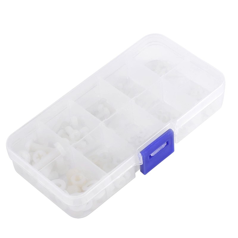 Jiawu 150pcs Durable -Resistant Screws Bolts Nuts Washers Assortment Kit