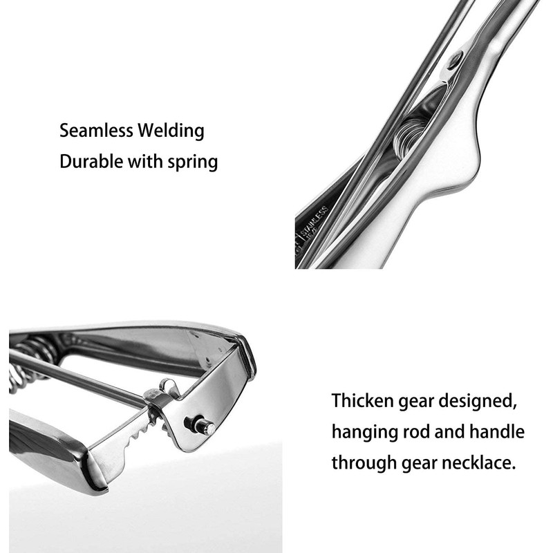 LCE Cream Scoop Set, Stainless Steel, 3 Pieces of Trigger
