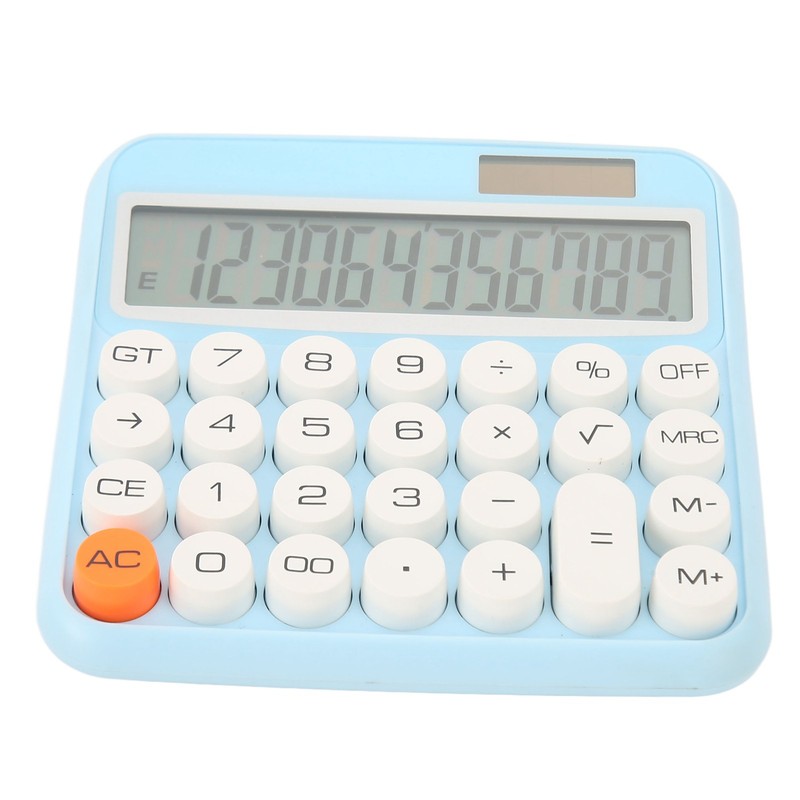 12 Digits Desktop Calculator with Large LCD Display Dual Power