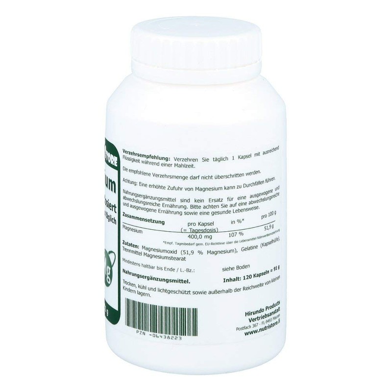 Magnesium 400 mg Capsules Pack of 120