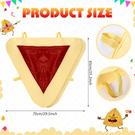 Mepase Hamantaschen Cookie Purim Costume Unisex Purim Costume Jewish Festive Party Cosplay for Adult Men Women, One Size