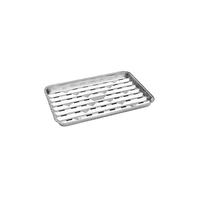 Kingfisher 10 BBQ DISPOSABLE ALUMINIUM FOIL TRAYS 35cm x 23cm.