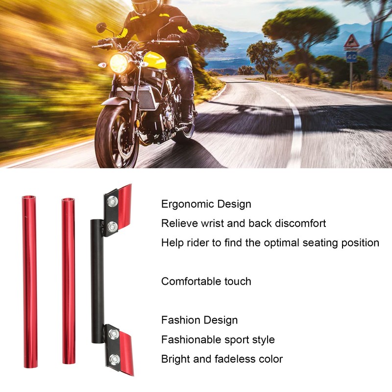 Motorcycle Handlebar 22mm Universal Adjustable Handle Bar for Sports Car