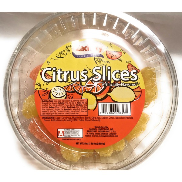 Zachary 24oz Jelly Tubs (Citrus Slices)