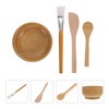 DEARMAMY Mixing Bowl Set with Wooden Brush Applicator：Facial Bowls, Spatula,