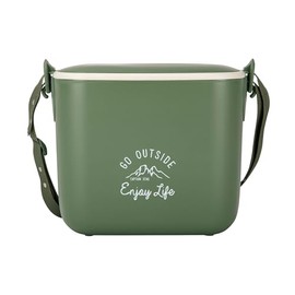 Captain Stag Monte UE-91 Cooler Box, Cooler Bag, Insulated Bag, Mini Cooler Box, 1.5 gal (5.6 L), Shoulder Belt, Olive