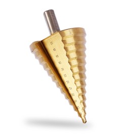 Herbst Step Drill Metal 4-52 mm Taper Drill 13 Levels Peeling Drill Stainless Steel for Wood, Plastic, Soft Metal