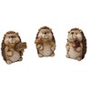 khevga Decorative Figures Autumn Figures Terracotta Hedgehog Polyresin Set of