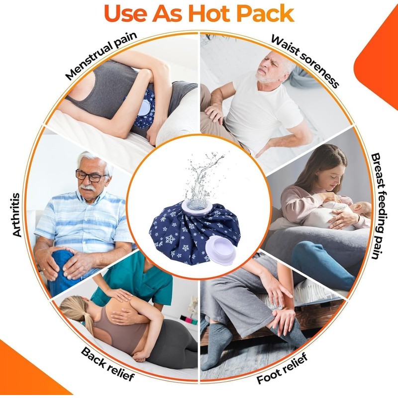 Bolsa de Hielo Terapia 11in, Compresa para Frío o Agua