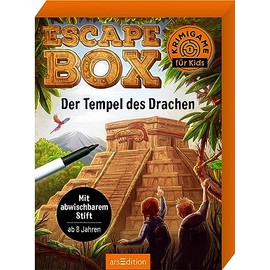 Escape-Box – Der Tempel des Drachen: Mit abwischbarem Stift | Ein Kartenspiel mit vielen Rätseln ab 8 Jahren