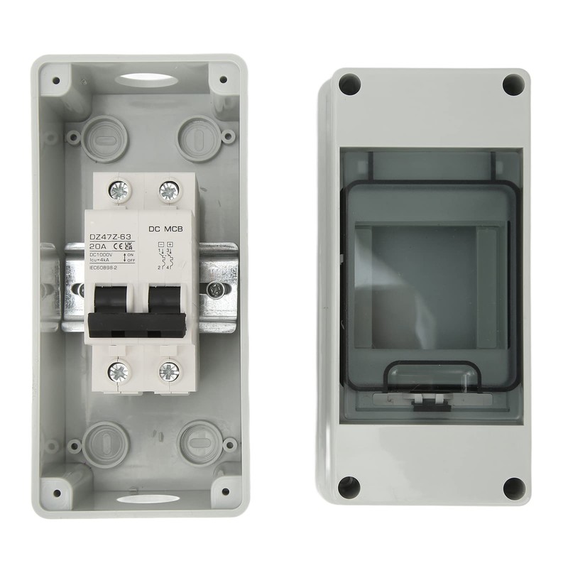 DC Miniature Circuit Breaker, 2 Pole DC1000V 20Amp Isolator with
