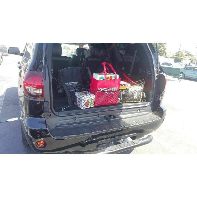 EACCESSORIES EA Rear Trunk Organizer Cargo Net for Toyota Sequoia