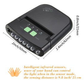 Mudder 2 Pieces LED Clip on Cap Lights USB Rechargeable Cap Flashlight Clip Waterproof Ultra Bright Hat Flashlight Headlamp for Fishing Camping Hand Work (Black)