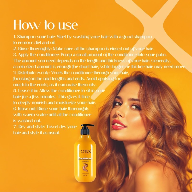 Totex Premium Conditioner for Hair Cream, Hair Care Unisex Pour