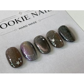 ⭐️ Kakao Starlight Shower [Aurora Starlight Magnet Nail] ⭐️ - Square / ⭐️ 카카오 별빛 샤워 [오로라 별빛 자석 네일] ⭐️ - 스퀘어