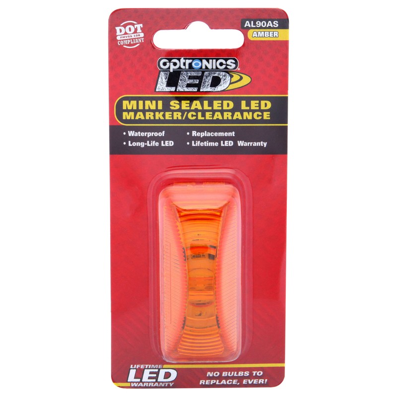Optronics al90as ámbar Mini Thinline sellado LED de distancia/luz de