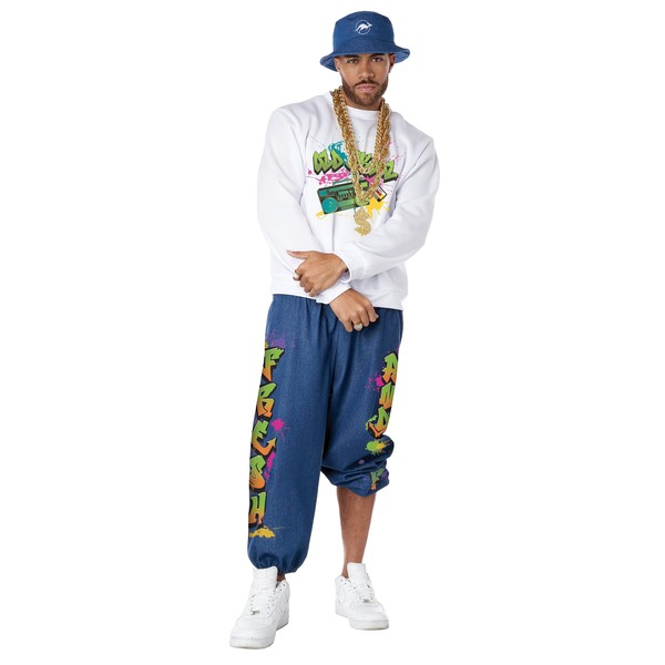 California Costumes, 90's Hip Hop, Adult,Multi,XL (44-46" chest)