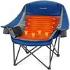 Oversized Extra Large Heated Padded Camping Chair up to 500lbs