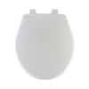 Mayfair Slow Close Round White Plastic Toilet Seat
