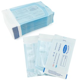 UPIQNG 200Pcs Self-Sealing Sterilization Pouch Disposable Cleaning Bag Sealed Storage Bag Autoclave Hygienic Pouches for Dental Tattoo Piercing