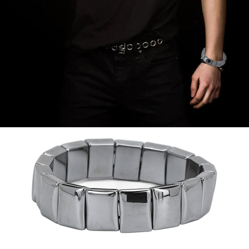 Terahertz Bracelet Rectangle Beads Enhance Physical Fitness Terahertz Healing Stone