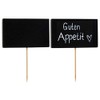 PAPSTAR 87201, 100 Fingerfood-Spieße, beschreibbare Kreidetafel, Länge 9 cm, Blackboard,
