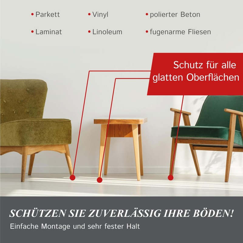 2-1/2 Inch Diameter Heavy Duty Felt Pads - Tan, 12