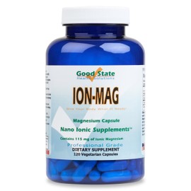 Good State ION-MAG - Ionic Magnesium Capsules - (115 mg Each Serving) (120 Veggie Capsules)
