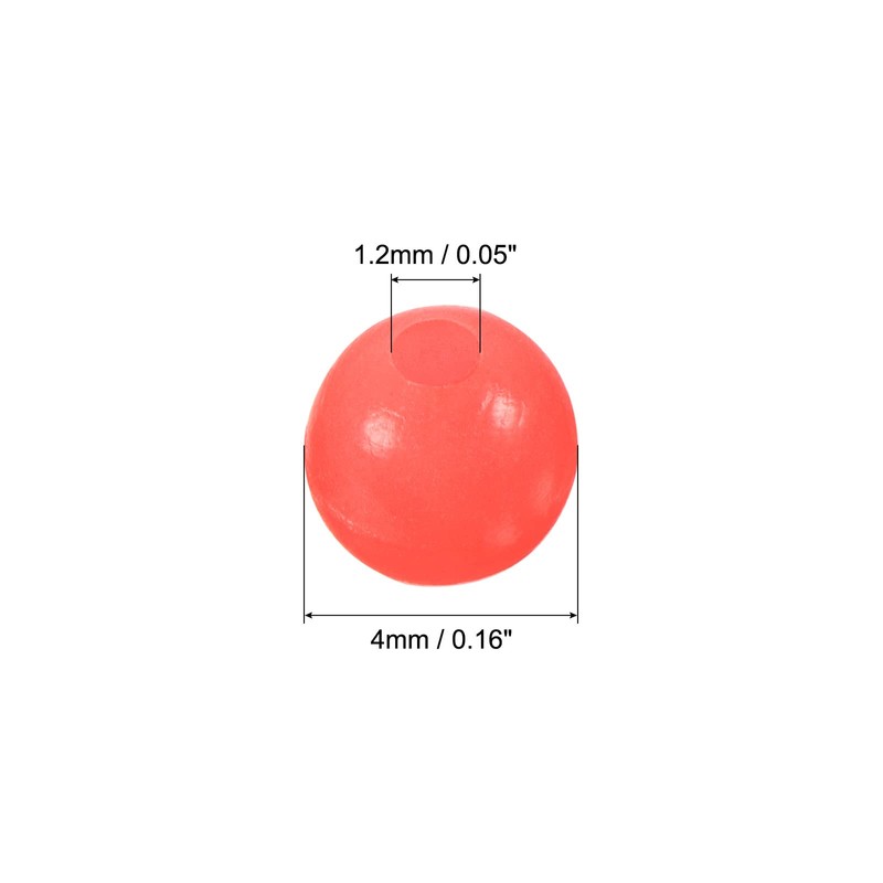 PATIKIL Pack of 200 4 mm Fishing Beads Plastic Glowing