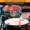 Yeshone 60 Pieces Drum Dampeners Gel Pads Silicone Soft Moon