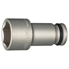 TONE HP4NV-29L Long Socket for Impact: 0.5 inch (12.7 mm) (1/2 inch), Double Side Width 1.1 inches (29 mm)
