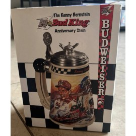 Anheuser Busch Budweiser Kenny Bernstein 20 Year Bud King Anniversary Stein NIB