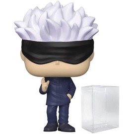 POP Jujutsu Kaisen - Satoru Gojo Funko Vinyl Figure (Bundled with Compatible Box Protector Case), Multicolor, 3.75 inches