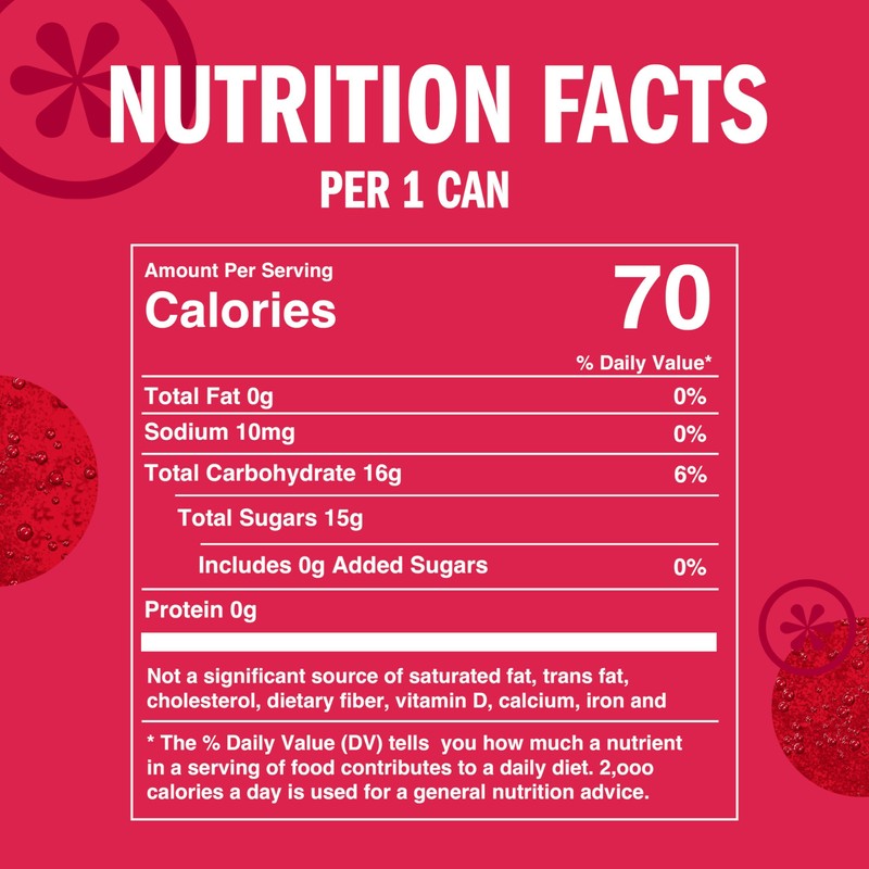 IZZE Sparkling Water Juice Beverage Blend, Pomegranate, No Sugar Added,