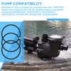 Cutetool(6PCS) SX220Z2 Bulkhead O-Ring Compatible with Hayward Max-Flo II, Max-Flo