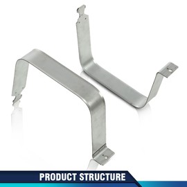 PIT66 Fuel Tank Straps Compatible with Chevy Silverado GMC Sierra 1500 2500 3500 & HD 1999-2018 2pcs Pair 578-183