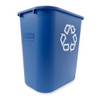 Rubbermaid Wastebasket Recycling Medium 28 Qt / 7 Gal Blue