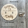 You are going to be Dad-Pregnancy announcement custom | Wood