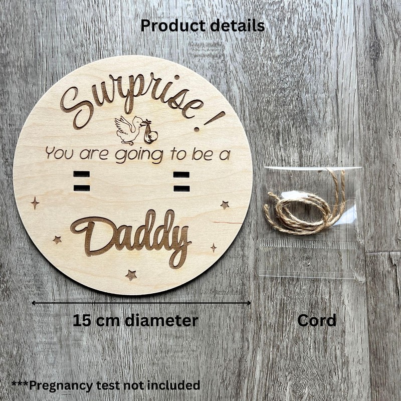 You are going to be Dad-Pregnancy announcement custom | Wood