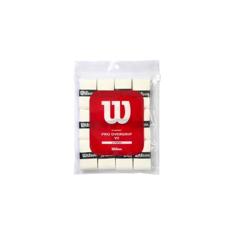 Wilson WR8450101001 Tennis Badminton Grip Tape Pro Overgrip V2.0, 12
