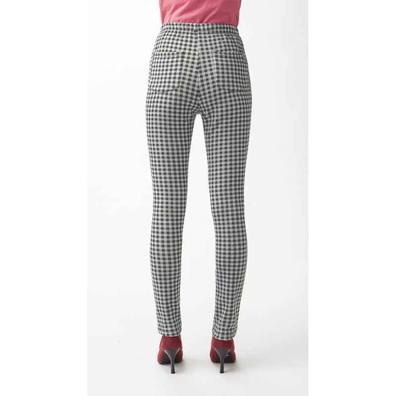 Selvan Fleece Lined Leggings Pants Like A Blanket, Checkered, 3L