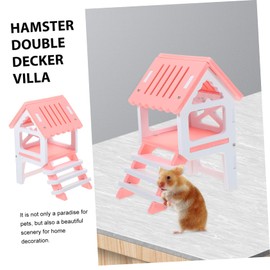 Totority PVC Hamster Hideout Villa with Climbing Ladder for Small Pets Cozy Guinea Pig and Rabbit House Multi Use Animal Hideout for Rats and Dwarf Hamsters