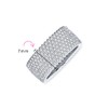 Pave Cubic Zirconia 5 Row Wide CZ Wedding Eternity Band